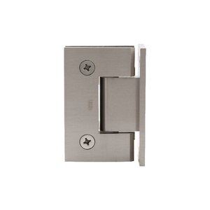 CRL Brushed Nickel Geneva 037 Series Wall Mount Full Back Plate Standard Hinge