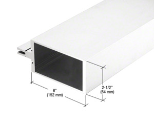 CRL-U.S. Aluminum Vertical Mullion, White KYNAR® Paint - 24'-2"