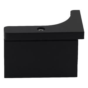 Matte Black Wall Mount with Reversible "L" Bracket Prestige Series Hinge