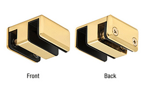 CRL Polished Brass Top Guide for Essence® Series Basic Sliding Door Kit