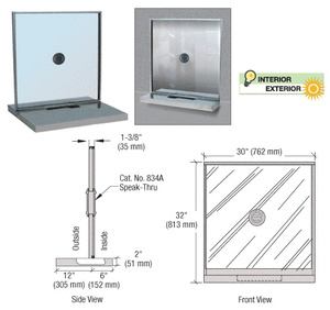 CRL Satin Anodized Cashier Window Unit