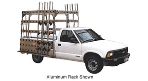 CRL White 84" x 86" Steel Glass Rack for 1/2 Ton Pickup Trucks