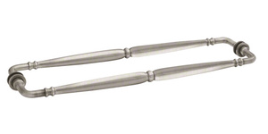 CRL Brushed Nickel Victorian Style 18" Back-to-Back Towel Bar