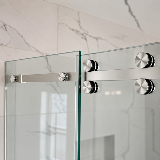 CRL Polished Stainless Steel Deluxe 180 Degree Serenity Series