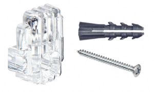 CRL 7WS 1/4 Plastic Mirror Clips and Screws