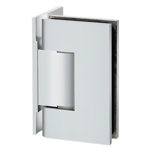 Satin Chrome Wall Mount with Offset Back Plate Designer Series Hinge
