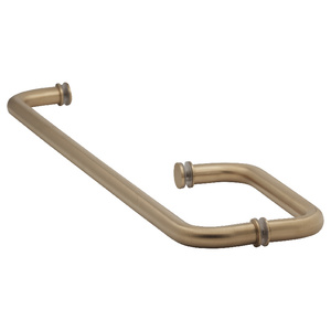 Satin Brass 8" x 22" Towel Bar Handle Combo with Washers