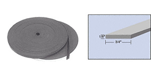 CRL 1/8" x 3/4" Bulk Rolled Neoprene Setting Block Material - 100'