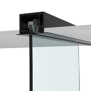 CRL 690 Series Matte Black Drop Ceiling Mount Sliding Door Kit