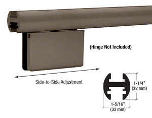 CRL Oil Rubbed Bronze 95" EZ-Adjust Shower Door Header Kit