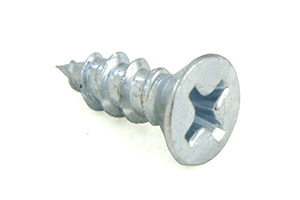 CRL-U.S. Aluminum #10 x 5/8" Flat Head Phillips Sheet Metal Screw - 100/Pk