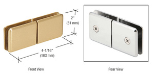 CRL Brass 3/8 Top Flat Back Post Glass Clip : : Industrial &  Scientific