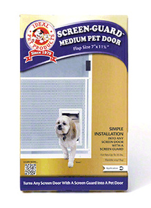 CRL White Screen-Guard Pet Door - Medium