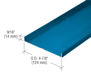 CRL 487 Powder Coated OfficeFront™ Floor Track - 24'-2"