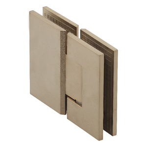 Satin Brass 180º Glass to Glass Designer Hinge