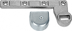 CRL Satin Chrome 3/4" Offset Left Hand (RHR) Bottom Arm for use With Floor Closers