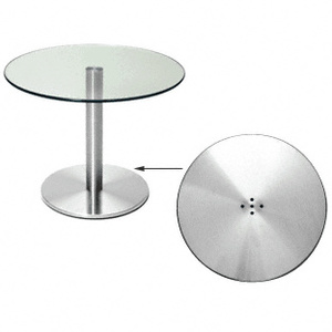 CRL Brushed Stainless 400 mm Table Base Plate