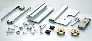 CRL Satin Anodized 2-1/2" Super Heavy-Duty KDEX Series Extruded Screen Door Hardware Kit
