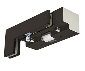 CRL Black/Bronze LH Sidelite Mount Transom Patch Fitting With PK/ESK Electric Strike