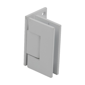 CRL All White Geneva 044 Series Wall Mount Offset Back Plate Hinge