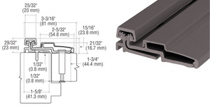 CRL Dark Bronze Anodized 83" Roton 210HD Series Heavy-Duty Full Surface Hinge