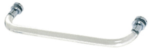 CRL 18" Acrylic Smooth Single-Sided Towel Bar with Polished Chrome Rings
