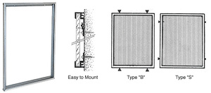 CRL Brite Anodized Custom Size Aluminum Mirror Frame