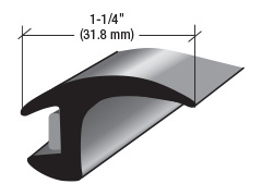 CRL 1-1/4" Channel Molding with Butyl