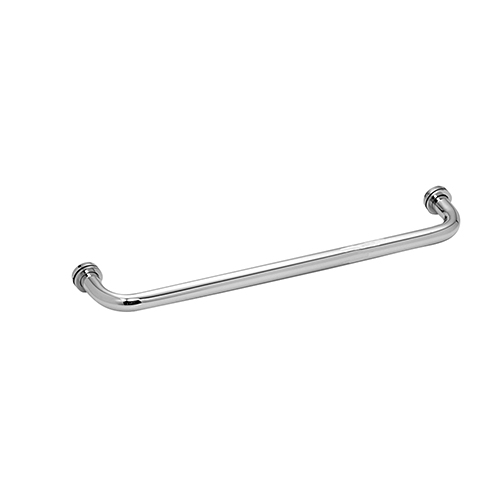 Modern Flat-End Brushed Brass Bath Towel Bar 18