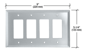 CRL Clear Quad Designer Glass Mirror Plate