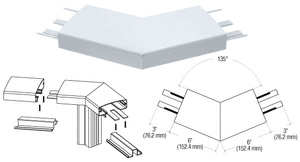 CRL Mill 400 Series Top Cap 135º Corner