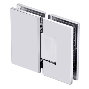 Polished Chrome 180° Glass to Glass Maxum Series Hinge