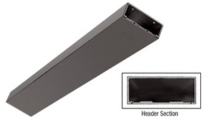 CRL Black Bronze Anodized 4" Header/Jamb with Flat Filler Custom Length