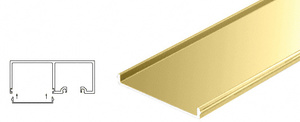 CRL Polished Brass Snap-In Filler Strip for Sliding Door Pocket