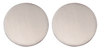 CRL Brushed Stainless 2" Blank Round Glass Presence Indicator Set