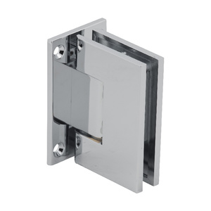 CRL Polished Chrome Melbourne Wall Mount Full Back Plate Hinge