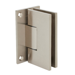 CRL Brushed Nickel Victoria Series Wall Mount Full Back Plate Hinge