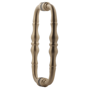 Satin Brass 8" Traditional Series Solid Back to Back Handles
