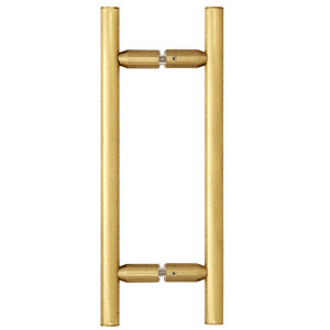 CRL Satin Brass 8" Ladder Style Back-to-Back Pull Handles