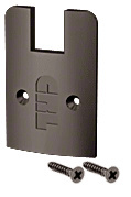 CRL Oil Rubbed Bronze Low Profile Sidelite Rail Cap with Screws