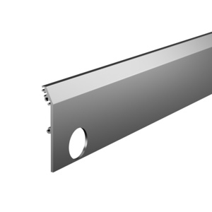 CRL DRX™ 4" Satin Anodized Tapered Side Cover with Egress Handle Prep - 110" Length