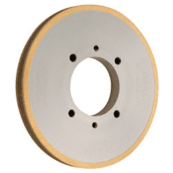 CRL 7" Flat and Small Seam Edge Grinding Wheel 140 Grit for 1/4" Glass