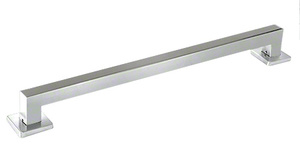 CRL Polished Stainless Mitered 24" Square Grab Bar