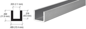CRL Satin Anodized Aluminum Single Channel Extrusion