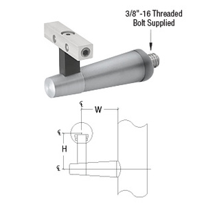 CRL-Blumcraft® Pacific Series Mill Aluminum Post Mounted Hand Rail Bracket