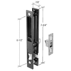 CRL Black Flush Mount Handle Set with 6-1/2" Screw Holes