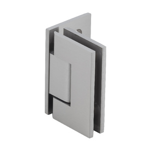 CRL Brushed Nickel Junior Geneva 044 Series Wall Mount Offset Back Plate Hinge