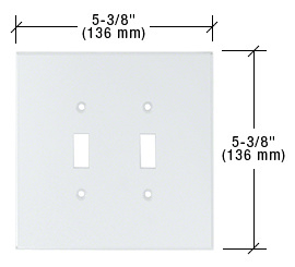 CRL Clear Double Toggle Acrylic Mirror Plate