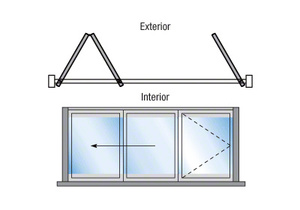 CRL S80 Monterey Thermally Broken Bi-Fold & Pivot 2+1 Left Hand Exterior Swing with Flush Sill Satin Anodized