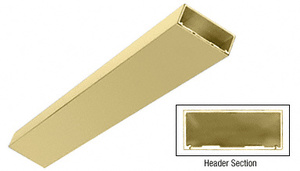 CRL Satin Brass 4-1/2" Header/Jamb With Flat Filler Custom Length